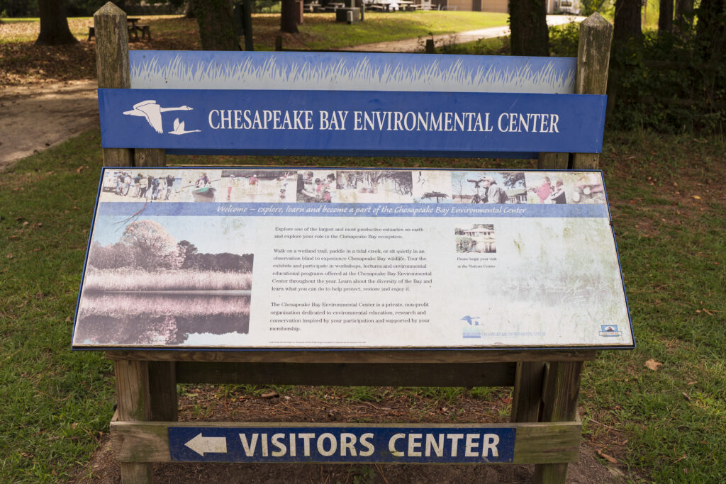 Chesapeake Bay Environmental Area sign