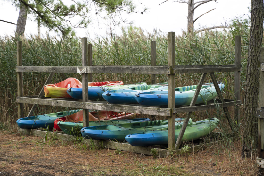 Kayaks for rent or use by members